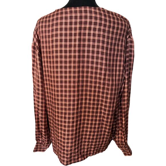New ~ TREASURE & BOND NORDSTROM ~ Women's Multicolor Plaid Button-Up Shirt Sz M - Picture 3 of 6